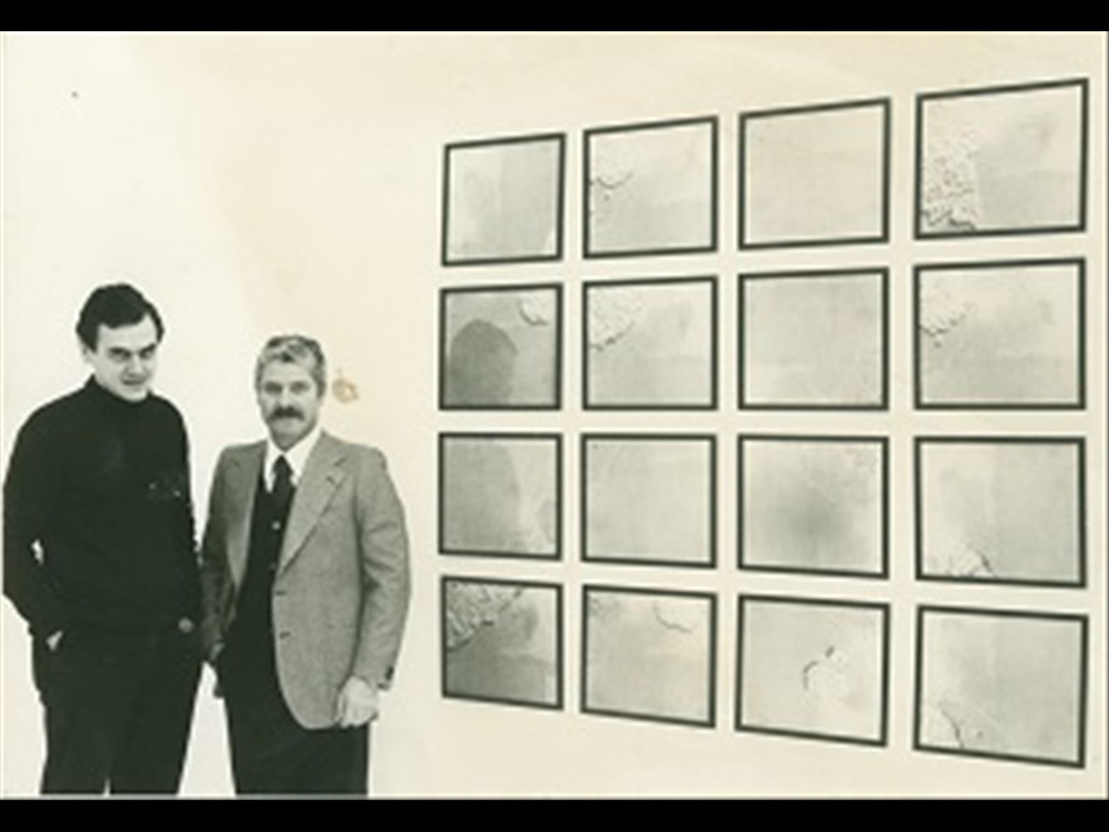 Alberto Garutti e Ugo Ferranti. D'Alessandro Ferranti. Roma, 1977. Foto Mimmo Capone.